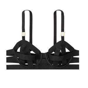 Victoria's Secret VERY SEXY Strappy Open Cup Demi Bra Size 36C
